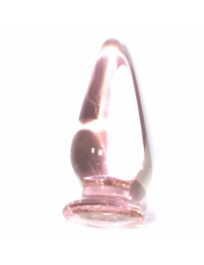 Анальная втулка стеклянная розовая 10,5 см Д20811