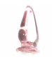 Анальная втулка стеклянная розовая 10,5 см Д20811