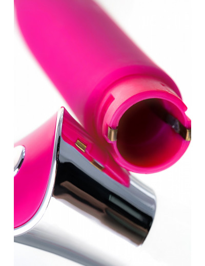 Вибратор с клиторальным стимулятором loly с гибкой головкой розовый 21,6 см 783013
