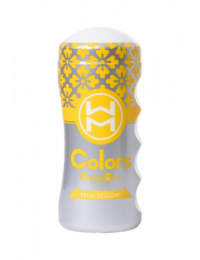 Мастурбатор нереалистичный Colors Frill Yellow 15 см MM-35