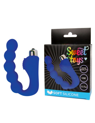 Вибромассажер Sweet Toys синий 11,5 см ST-40173-2