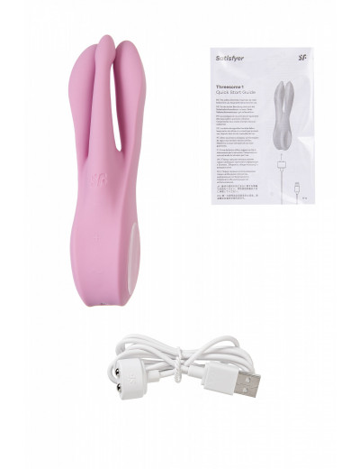 Вибростимулятор Satisfyer Threesome розовый 13,7 см J2018-241-1