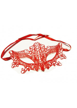 Ажурная маска красная Кэролин EE-20357-3
