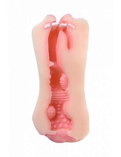 Мастурбатор реалистичный Toyfa Juicy Pussy Pretty Mouth рот и вагина телесный 17 см 893020