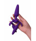 Набор анальных втулок Toyfa A-toys силикон фиолетовый 3 шт 761311