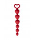 Анальная цепочка Heart Ray бордовый 17.5 см 05513