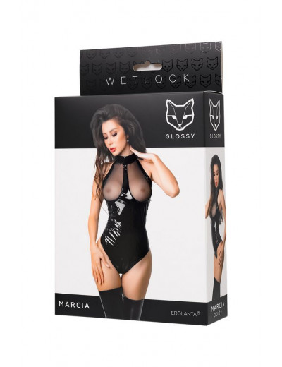 Боди Glossy Marcia из материала Wetlook S 955047-S