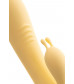 Вибратор с клиторальным стимулятором Flovetta Iris желтый 22 см 457701