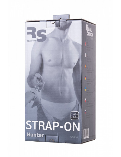 Страпон на креплении RealStick Strap-On Hunter телесный 14,5 см 972001