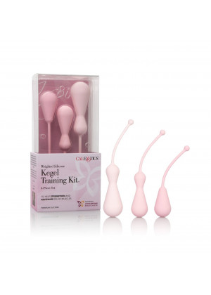 Набор вагинальных кегель из силикона Kegel Training Kit розовый SE-4807-05-3