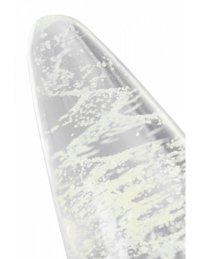 Анальная втулка Sexus Glass светящаяся в темноте стекло 9,8 см 912309
