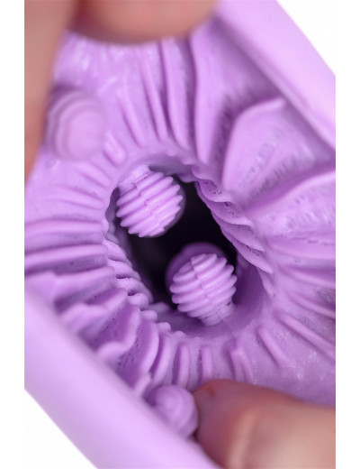 Мастурбатор нереалистичный MensMax Feel Crash фиолетовый 14,2 см MM-45