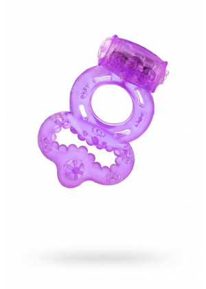 Виброкольцо фиолетовое с бантиком 818037-4
