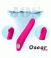 Стимулятор с пульсацией и вакуум-волновой стимуляцией Oscar розовый 20,5 см 783023