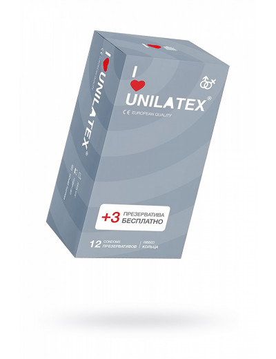 Презервативы Unilatex Ribbed ребристые №15 шт 3021