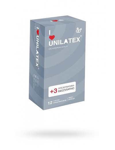 Презервативы Unilatex Ribbed ребристые №15 шт 3021