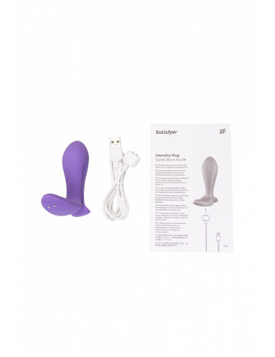 Анальный вибратор Satisfyer Intensity Plug фиолетовый 9 см 4003337