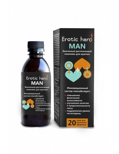 Концентрат биогенный для мужчин Erotic hard для усиление эрекции 250 мл 73/4