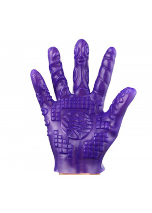 Перчатка для стимуляции фиолетовая EH2009-607LV
