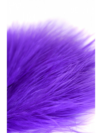 Щекоталка с перьями маленькая фиолетовая 700026