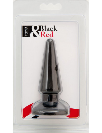 Втулка анальная Black&Red черная 10,5 см 901303-5