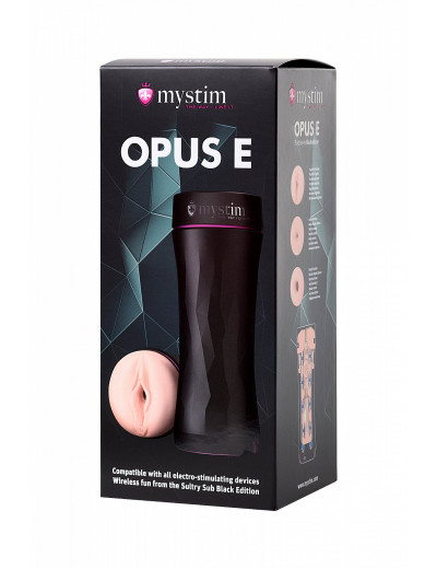 Мастурбатор Mystim Opus E Vagina телесный 21,5 см 46351