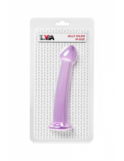 Нереалистичный фаллоимитатор Jelly Dildo фиолетовый 18 см 882026-4