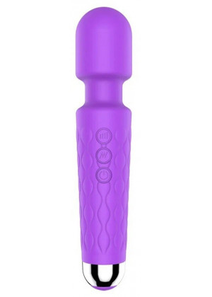 Вибромассажер Hot 20 режимов фиолетовый 20,5 см Д641-3
