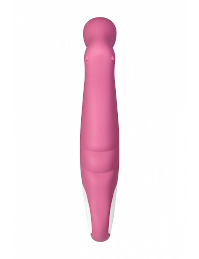 Вибратор Satisfyer Vibes Petting Hippo силикон розовый 22,9 см EE73-874-1017