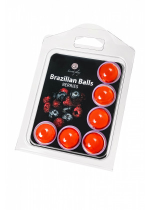 Массажное масло Secret Play Brazilian Balls ягоды 6шт 3386-5