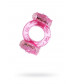 Кольцо эрекционное с двойной вибрацией розовое 818033-3