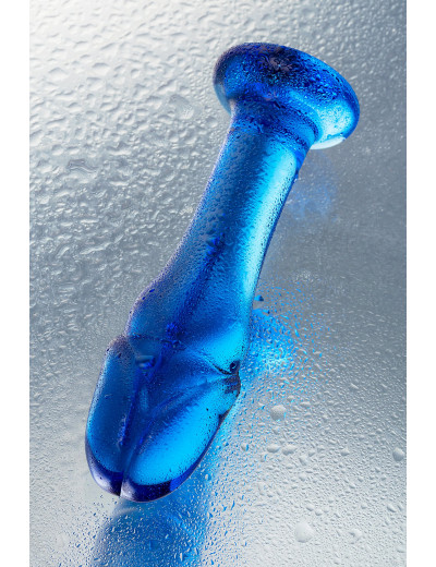 Фаллоимитатор анальный Sexus Glass стеклянный синий 13,5 см 912186