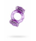 Кольцо эрекционное с двойной вибрацией фиолетовое 818033-4