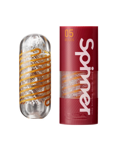 Мастурбатор Tenga Spinner Beads оранжевый SPN-005