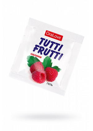 Съедобная гель-смазка Tutti-Frutti со вкусом малины 4 г  30007t