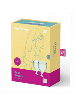 Набор менструальных чаш Satisfyer Feel secure Menstrual Cup светло-зеленый 2 шт J1766-1