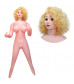 Кукла надувная с вибрацией и реалистичной головой Вероника два отверстия 150 см EE-10252