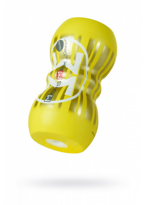 Мастурбатор нереалистичный MensMax Smart Doubble желтый 14,5 см MM-03