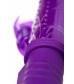 Вибратор с клиторальным стимулятором фиолетовый 23 см 690502