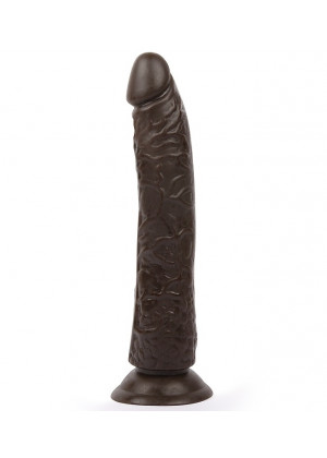 Фаллоимитатор с присоской реалистичный коричневый 19 см ER-30059-1