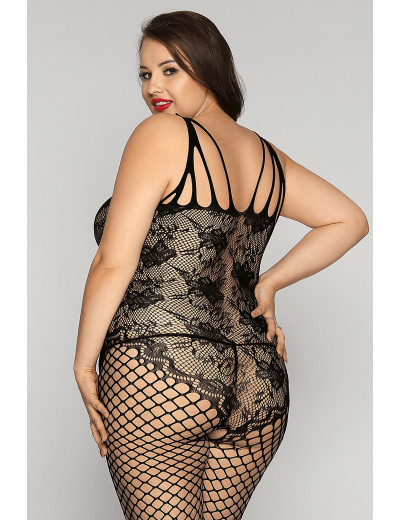 Костюм-сетка и стринги Candy Girl Kasandrah черные 2XL 843027-BLK-2XL