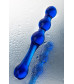 Двусторонний фаллоимитатор Sexus Glass стекло синий 20,5 см 912151