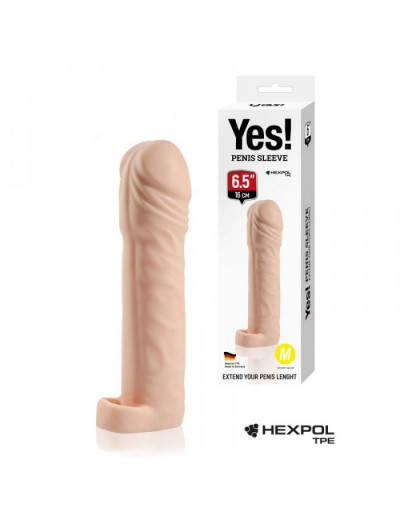 Насадка - удлинитель Sitabella Yes! penis sleeve 16 см Y-003M