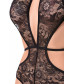 Эротическое боди Erolanta Lingerie Collection из кружевного полотна черное 42-44 740021(42-44)